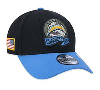 New Era Los Angeles Chargers NFL Salute to Service 2022 Black Blue 39Thirty Stretch Cap - L-XL (7 1/8-7 5/8)