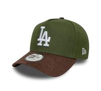 New Era Los Angeles Dodgers E-Frame Suede Visor Cap olivgrün - One-Size