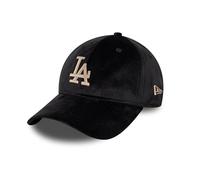 New Era Los Angeles Dodgers MLB Team Suede Black 9Twenty Unstructured Strapback Cap - One-Size