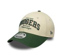 New Era Los Angeles Dodgers MLB Wordmark 9Forty M-Crown Kids Cap Beige Grün - Child