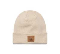 New Era Los Angeles Dodgers Wintermütze Teamlogo Mütze MLB beige Patch LA - One-Size