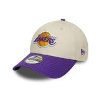 New Era Los Angeles Lakers NBA 9Forty Contrast Visor Cap Beige - One-Size