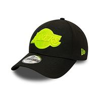 New Era Los Angeles Lakers NBA Cap Basecap 9Forty verstellbar Basketball Kappe Pop Logo schwarz - One-Size