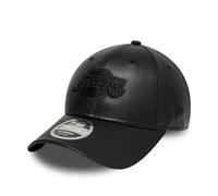 New Era Los Angeles Lakers PU 9Forty M-Crown Cap Kunstleder Schwarz - One-Size