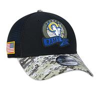 New Era Los Angeles Rams NFL Salute to Service 2022 Black 9Forty Snapback Cap - One-Size