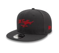 New Era Manchester United FC Baseballkappe mit Kettenstich, Dunkelgrau, 9FIFTY Snapback, grau, M/L