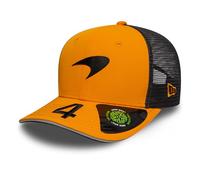 New Era McLaren F1 9SEVENTY Kinder-Baseballkappe, Lando Norris Driver Edition, Orange und Grau Mesh Trucker Hat, Orange, Einheitsgröße
