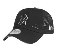 New Era Mesh Trucker Cap Distressed New York Yankees schwarz