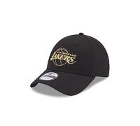 New Era Metallic Badge 9Forty Adjustable Cap LA Lakers Schwarz Gold, Size:OneSize