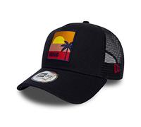 New Era Miami A Frame Adjustable Trucker Patch Location Patch