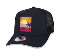 New Era Miami Patch A-Frame Adjustable Trucker Cap - One-Size