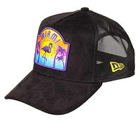 New Era Miami Patch Suede A-Frame Adjustable Trucker Cap - One-Size