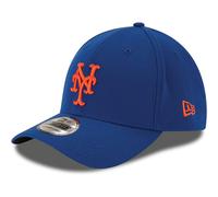 New Era MLB 39Thirty Team Classic Stretch Flex Fit Baseballkappe in Teamfarbe mit Prim rlogo, Prim rlogo, New York Mets-Blau, Klein-Mittel
