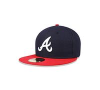 New Era MLB 59FIFTY 2-Tone Authentic Collection Fitted On Field Game Cap Hat (as1, Numeric, Numeric_7_and_7_eighths, Atlanta Braves), Atlanta Braves, 7.875