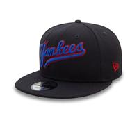 New Era Wordmark Patch 9Fifty MLB New York Yankees Kappe schwarz/blau/rot - S-M