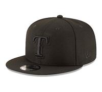 New Era MLB 9FIFTY Snapback-Mütze, verstellbar, Einheitsgröße, Schwarz, Texas Rangers, Einheitsgre