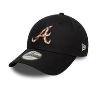 New Era MLB 9FORTY Cap Faux Pony Infill Atlanta Braves Black