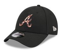 New Era MLB 9FORTY Cap Faux Pony Infill Atlanta Braves Black