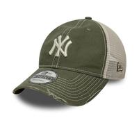 New Era Canvas 9Twenty Trucker Cap New York Yankees Olive - one size