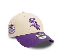 New Era MLB Fancap Chicago White Sox World Series Sidelogo Kappe Basecap Strapback beige lila - One-Size