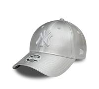New Era MLB Fankappe New York Yankees Cap für Frauen Mädchen verstellbar Silber NY Denim 9Forty - One-Size