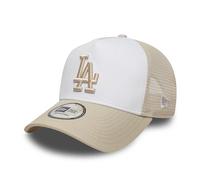 New Era LA DODGERS MLB LEAGUE ESSENTIALS 9FORTY TRUCKER Cap, beige, größe UNI OS