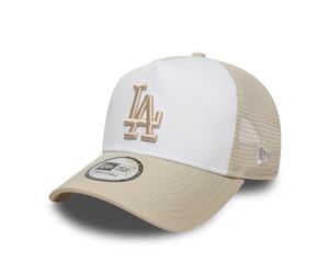 NEW ERA MLB League Essential LA Dodgers 9FORTY Trucker Cap Light Beige