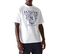 New Era MLB New York Yankees Floral Graphic Oversized T-Shirt Weiß Weiss, XL Herren