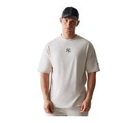New Era MLB New York Yankees League Essential Oversized T-Shirt Hellbeige M | T-Shirt für Herren, 100 % recycelte Baumwolle, hochwertiges Logo der New York Yankees, cool-urbaner Look, für Fans