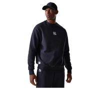 New Era MLB New York Yankees League Essential Sweatshirt für Herren Navy L | 100% Baumwolle, French Terry Stoff, offizielles MLB Lizenzprodukt, gestickte Logos, Rundhalsausschnitt