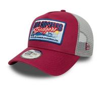 NEW ERA MLB Patch Los Angeles Dodgers 9FORTY A-Frame Trucker Cap - Dark Red/Grey