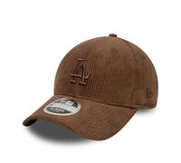 New Era MLB Properties Cord Dodgers Cap Basecap Baseballcap Baumwollcap Cordcap Damen/Herren - Metallschnalle, mit Schirm Frühling-Sommer Herbst-Winter Frühjahr Sommer Herbst Winter - One Size braun