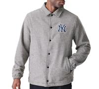 New Era MLB Unisex Check Jacke New York Yankees karo (DE/NL/SE/PL, Alphanumerisch, XXL, Regular, Regular, Braun)