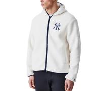 New Era MLB Unisex Sherpa Jacke New York Yankees White (DE/NL/SE/PL, Alphanumerisch, XL, Regular, Regular, Weiß)