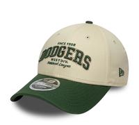 NEW ERA MLB Wortmarke LA Dodgers 9FORTY M-Crown Cap - Light Beige/Dark Green