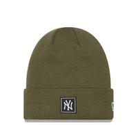 New Era MLB Yankees Team Cuff Beanie Strickmütze Wintermütze Umschlagmütze Damen/Herren - mit Umschlag Winter Herbst-Winter - One Size Oliv