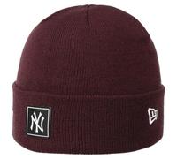 New Era MLB Yankees Team Cuff Beanie Strickmütze Wintermütze Umschlagmütze Damen/Herren - mit Umschlag Winter Herbst-Winter - One Size Bordeaux