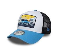 New Era Mykonos Location 9Forty A-Frame Trucker Cap Blau One-Size
