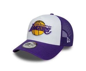 NEW ERA NBA 9FORTY Side Patch Trucker Cap LA Lakers - Lila/Weiß