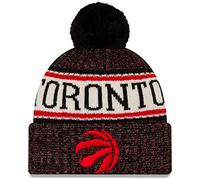 New Era NBA-Mütze für Erwachsene, Unisex, offizielle Sportstrickmütze mit Bommel, Toronto Raptors, Einheitsgre