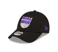 New Era Herren-Baseballkappe 9FORTY Sacramento Kings, Schwarz, Schwarz , Einheitsgröße