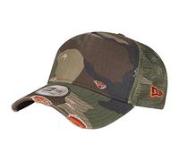 New Era NE Distressed Trucker Adjustable Cap Basic Trucker Camouflage, Size:ONE Size