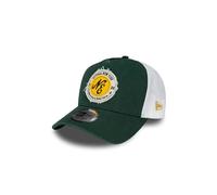 New Era Adjustable A-Frame Trucker Cap Washed dunkelgrün