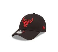 New Era Neon Outline 9Forty Adjustable Cap Chicago Bulls Schwarz Rot, Size:OneSize