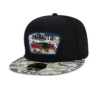 New Era New England Patriots NFL On Field 2021 Salute to Service Black 59Fifty Basecap - 7 1/2-60cm (XL)