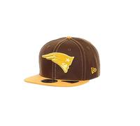New Era New England Patriots Walnut Vegas Gold NFL 9Fifty Original Fit Snapback Cap - One-Size