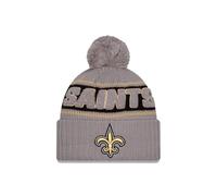 New Era New Orleans Saints NFL 2024 Sideline Sport Knit Grau Bommelmütze - One-Size