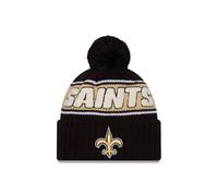 New Era New Orleans Saints NFL 2024 Sideline Sport Knit Schwarz Bommelmütze - One-Size