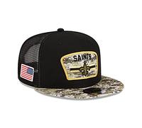 New Era New Orleans Saints NFL On Field 2021 Salute to Service Black 9Fifty Kids Snapback Cap - Youth