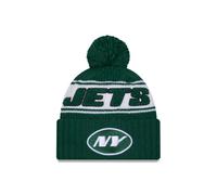 New Era New York Jets NFL 2024 Sideline Sport Knit Grün Bommelmütze - One-Size